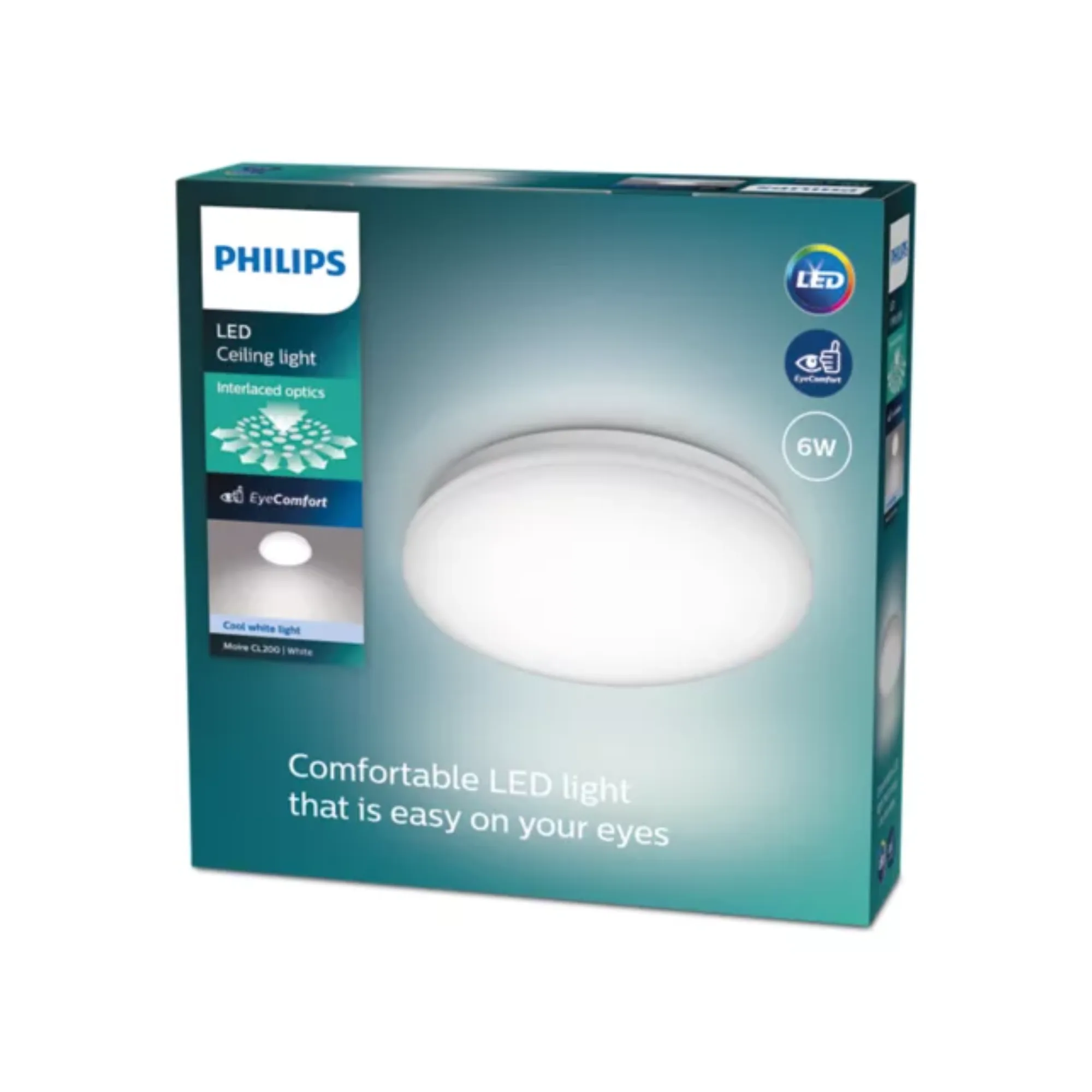 Philips Moire LED Ceiling Light 17W Cool White D320