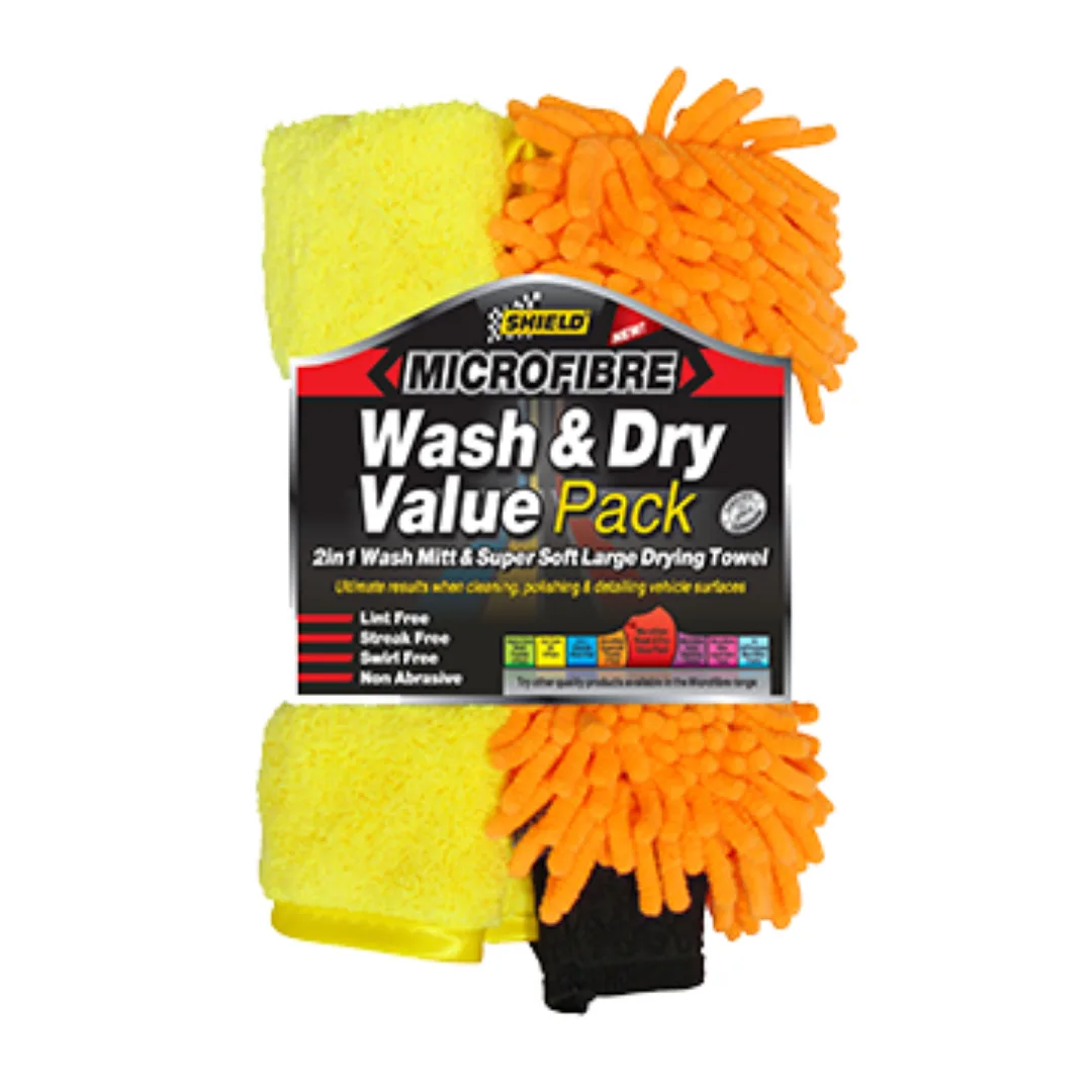 Shield Microfibre Wash and Dry Value Pack sh390