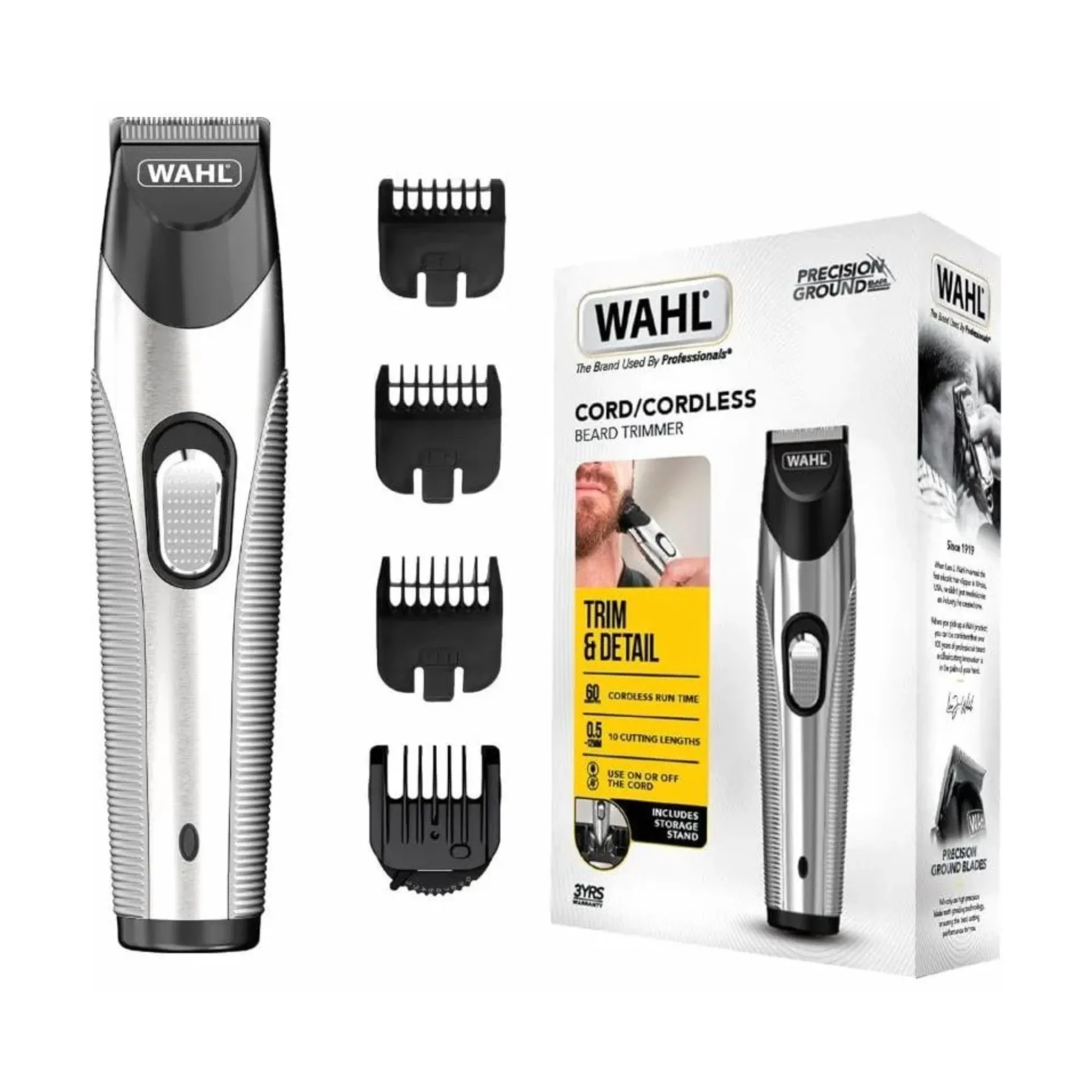 WAHL Silver Trim Beard Trimmer 9891