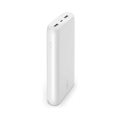 Belkin BoostCharge Power Bank 20000mAh 15W Fast Charging USB-C + 2 USB-A White