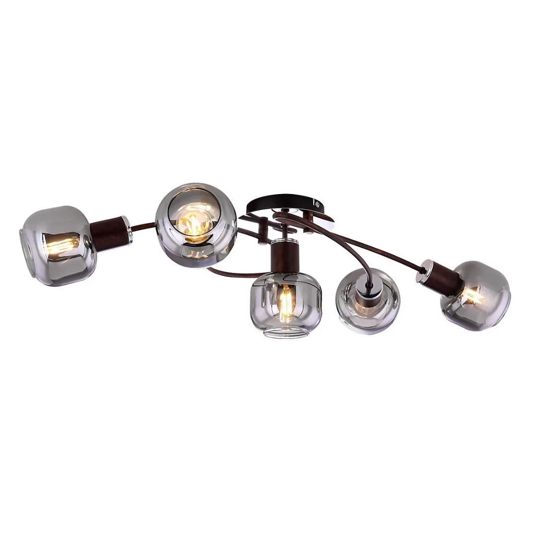GLOBO 5-Bar Spotlight Bronze 5xE14