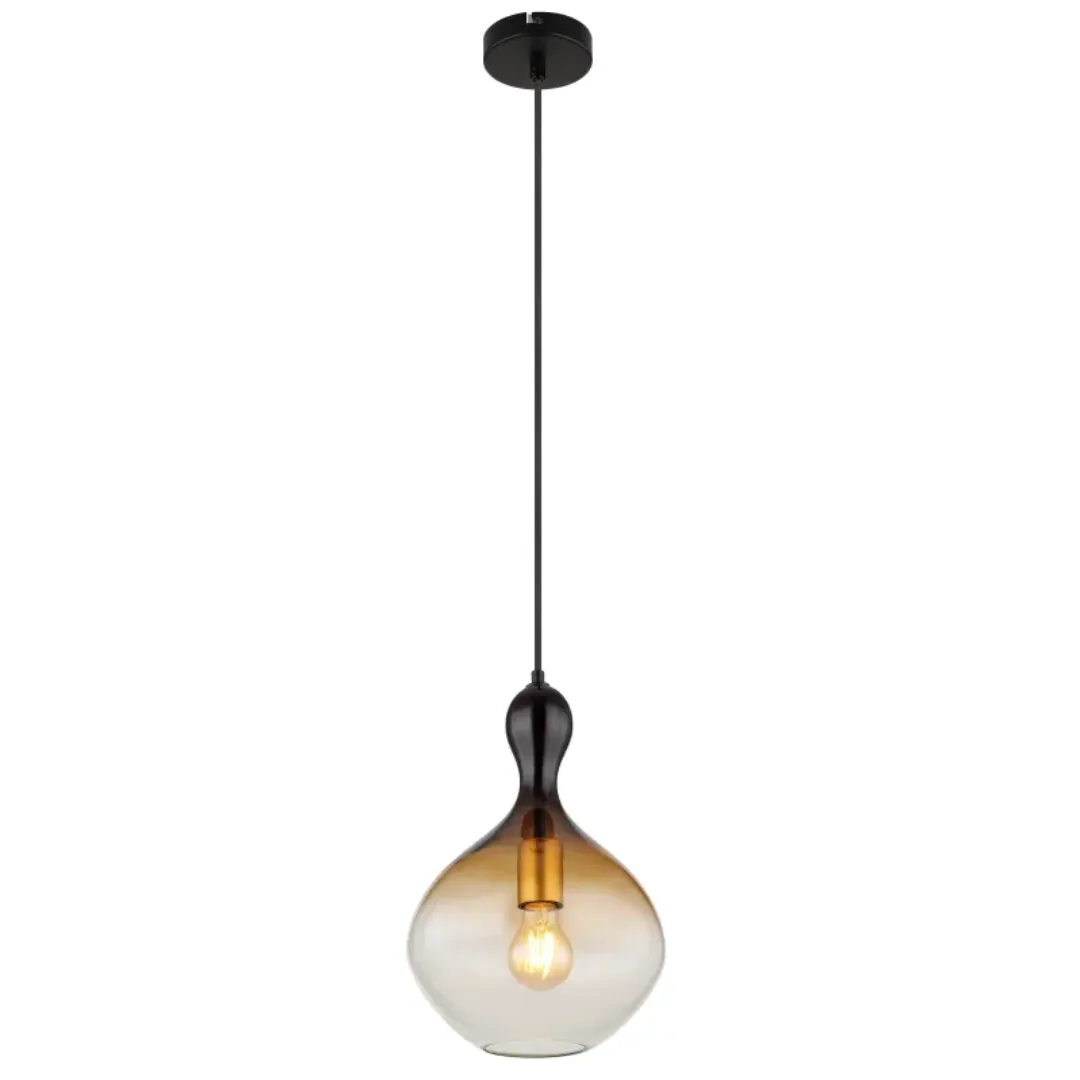 GLOBO Glass Single Pendant Amber 1xE27 D230