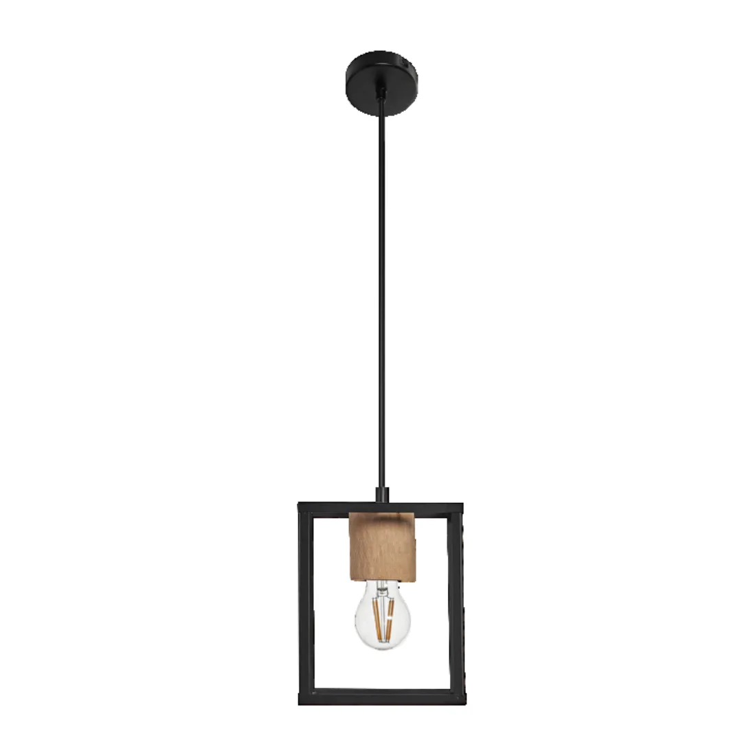 GLOBO Single Pendant Black 1xE27 D170