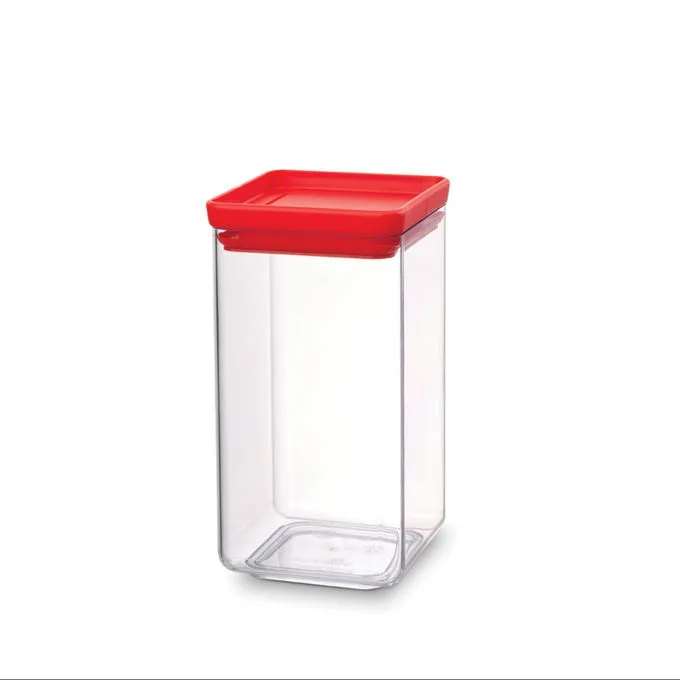 Square Canister 1.6L - Red