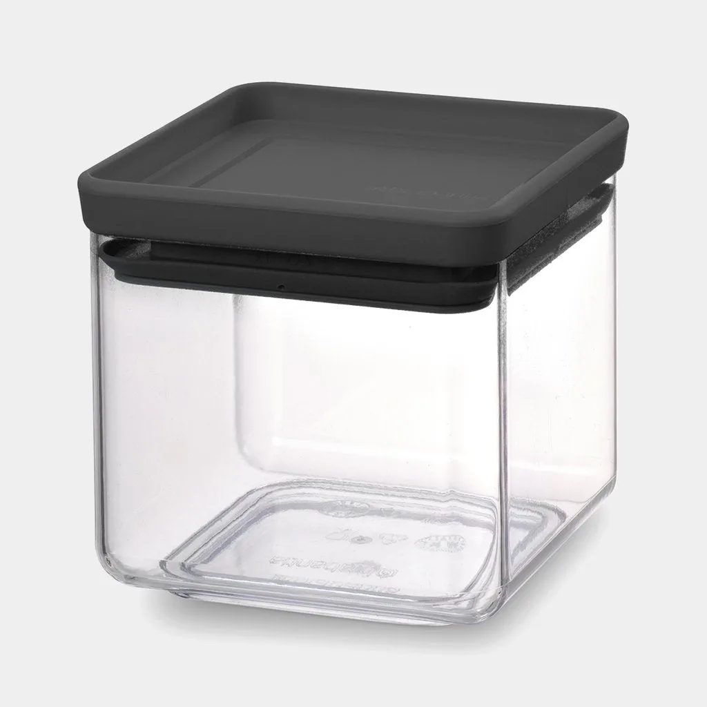 Brabantia Tasty+ Square Canister 0.7L Dark Grey 122309