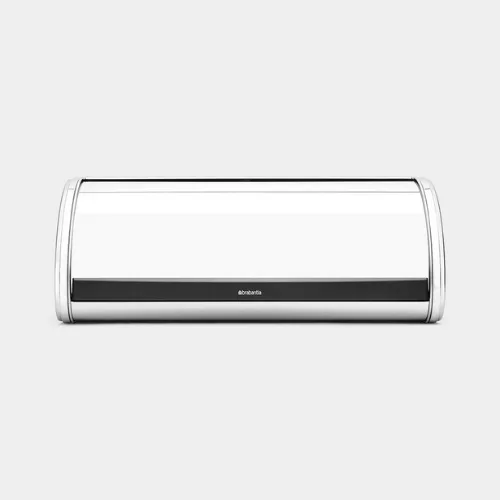 Roll Top Bread Bin - Brilliant Steel