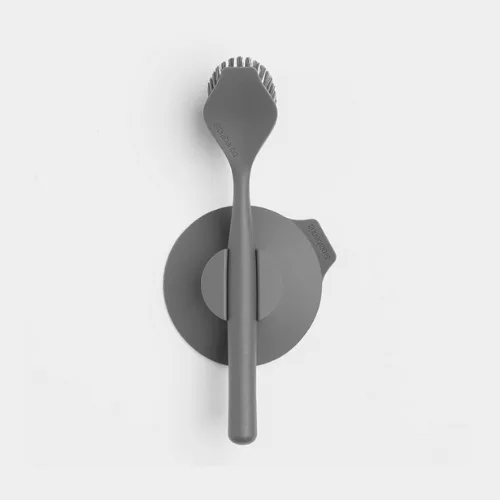 Brabantia Dish Brush with Suction Cup Holder Dark Grey 117589