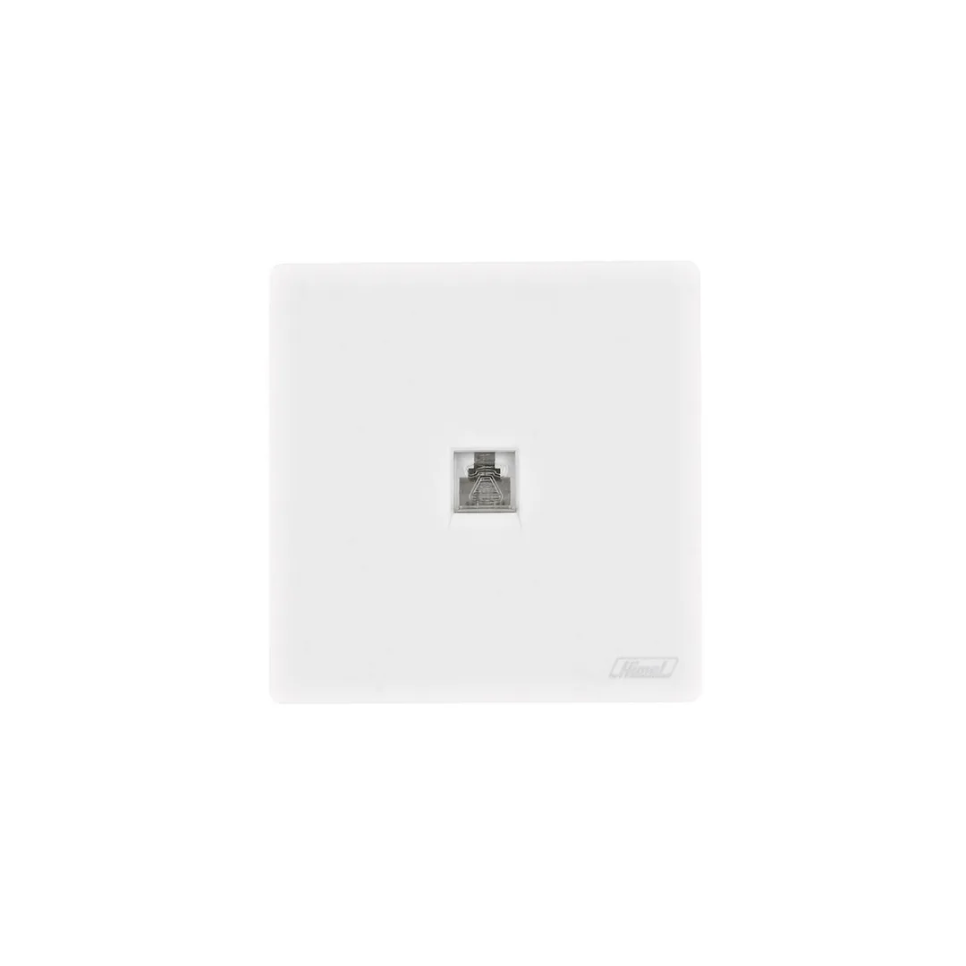 Himel Altivo 1 Gang Telephone Socket White