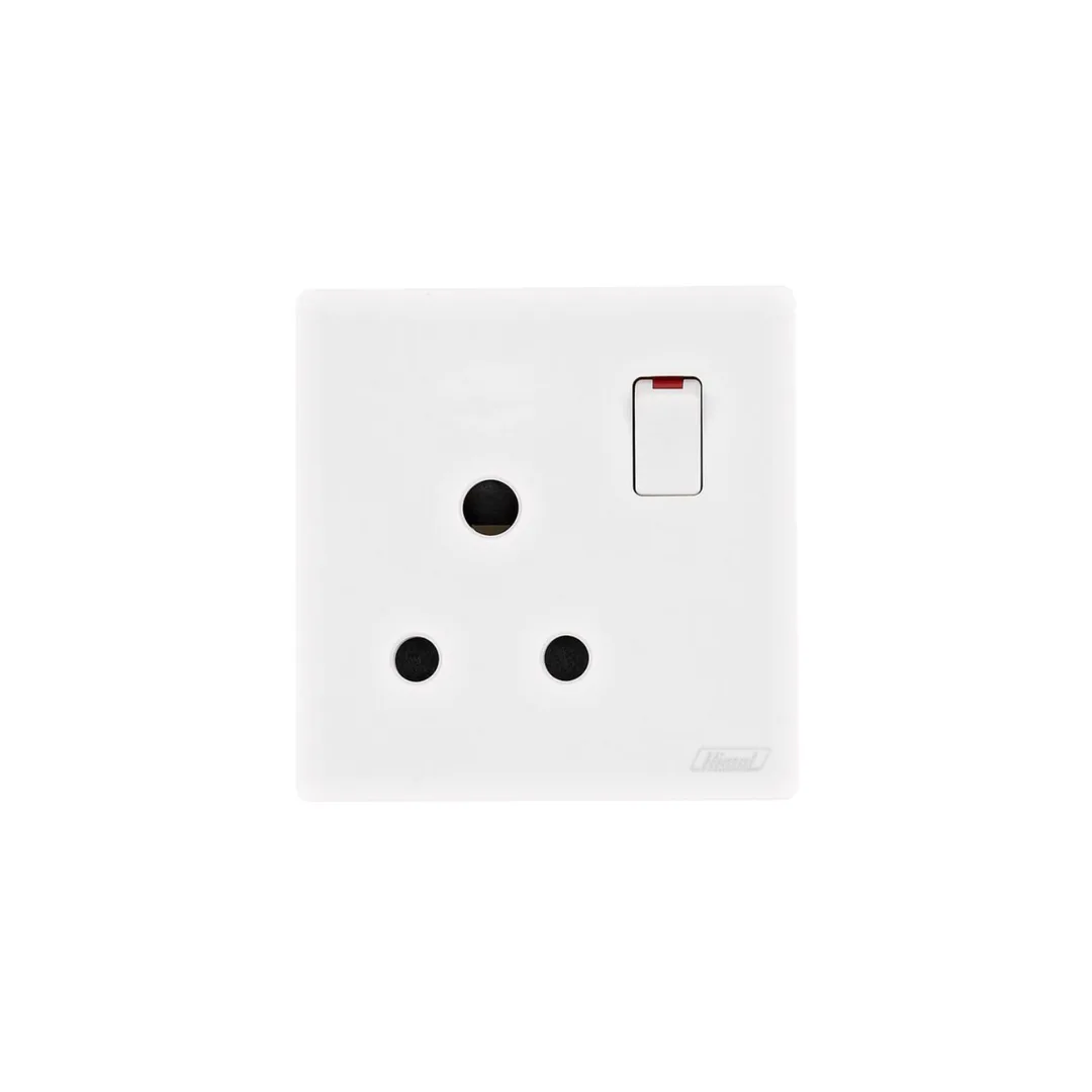 Himel Altivo 1 Gang 15A Switched Socket White