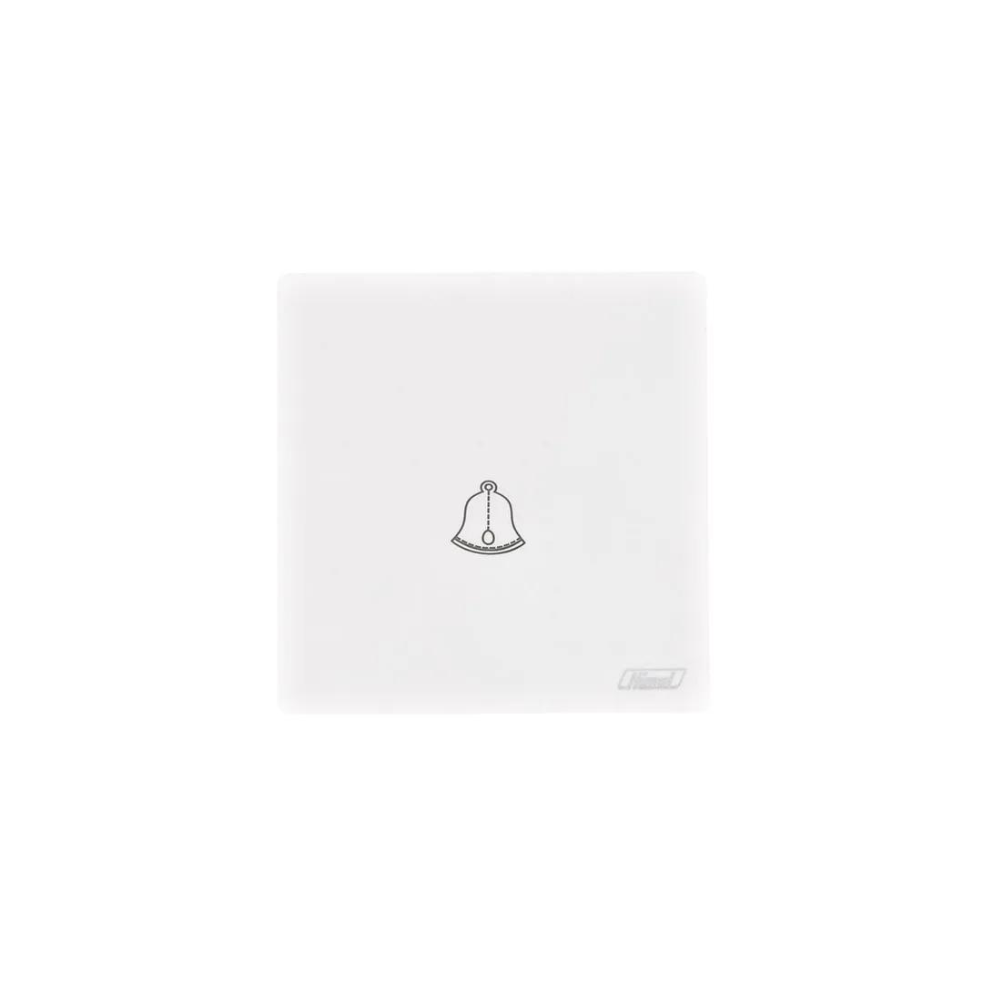 Himel Altivo 1 Gang Bell Push Switch Slim Big Rocker White