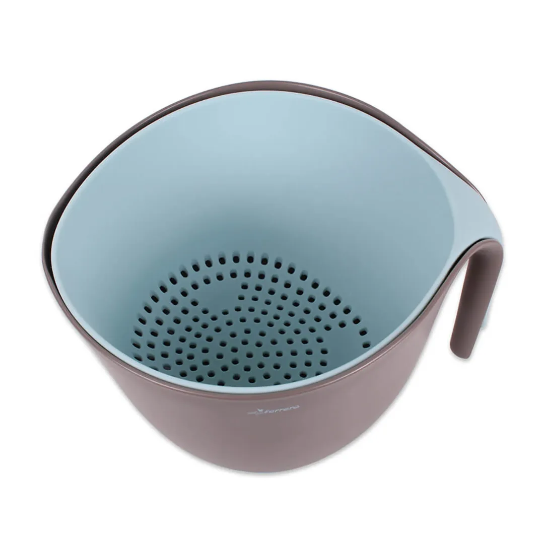Luigi Ferrero Norsk Mixing Bowl With Colander Set Fr-1718