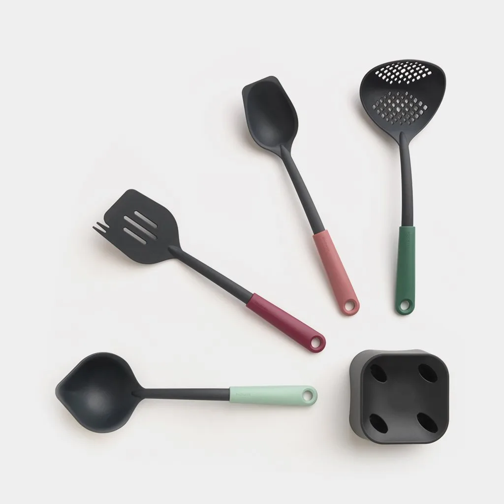 Brabantia Tasty+ Kitchen Utensils Set Mixed Colours 123184