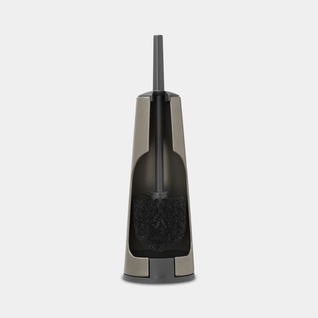 Toilet brush and holder - Platinum