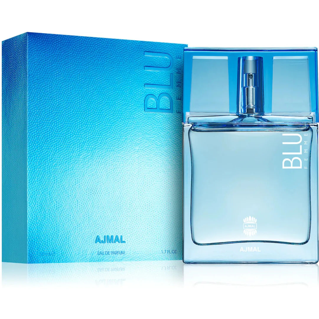 Ajmal Blu Femme Eau de Parfum 50ml – Fresh Women's Aquatic Fragrance