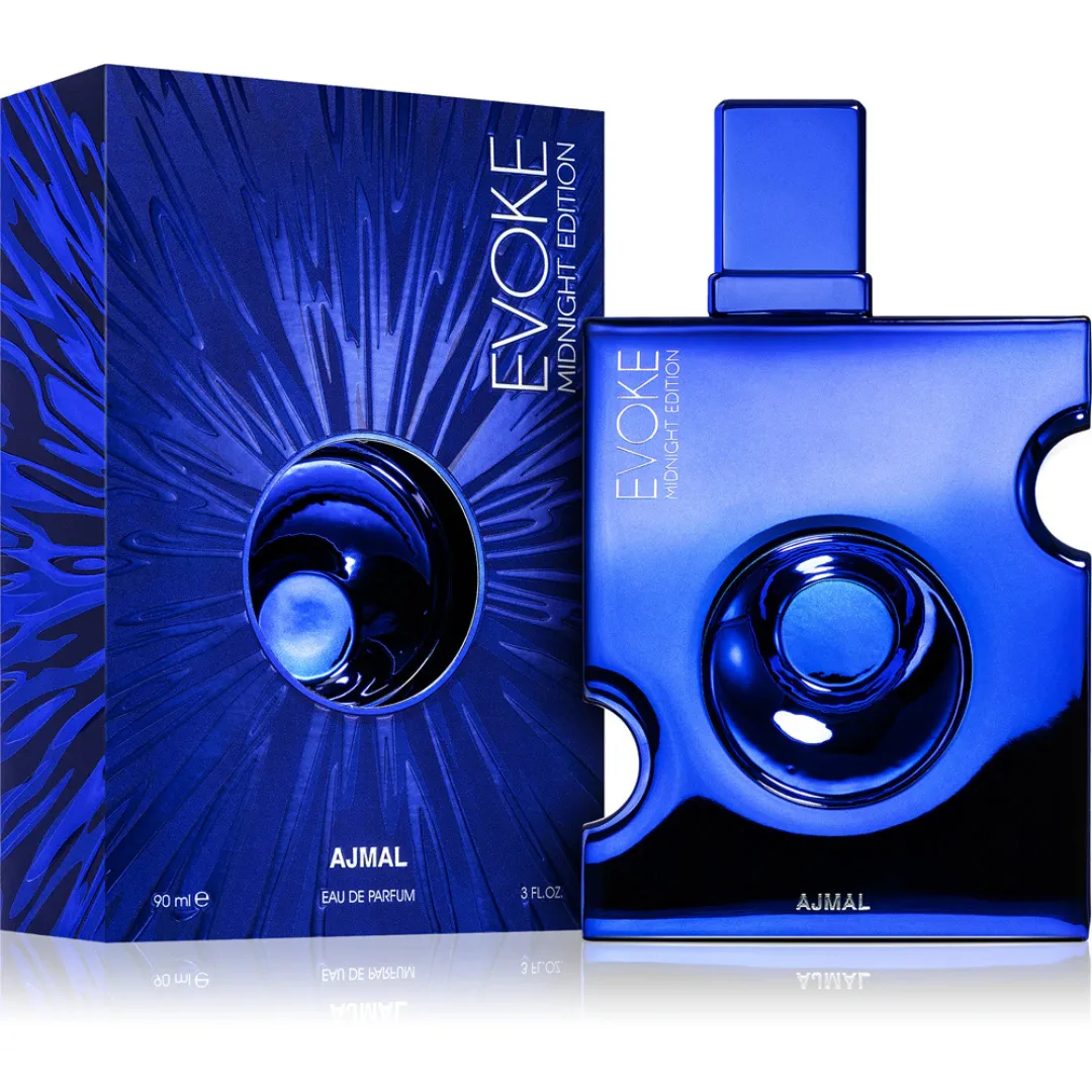 Ajmal Evoke Midnight Him EDP 90ml – Dark Woody Men's Fragrance