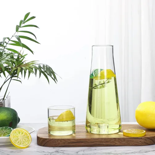 Bedside Water Bottle and Glass Set 1L