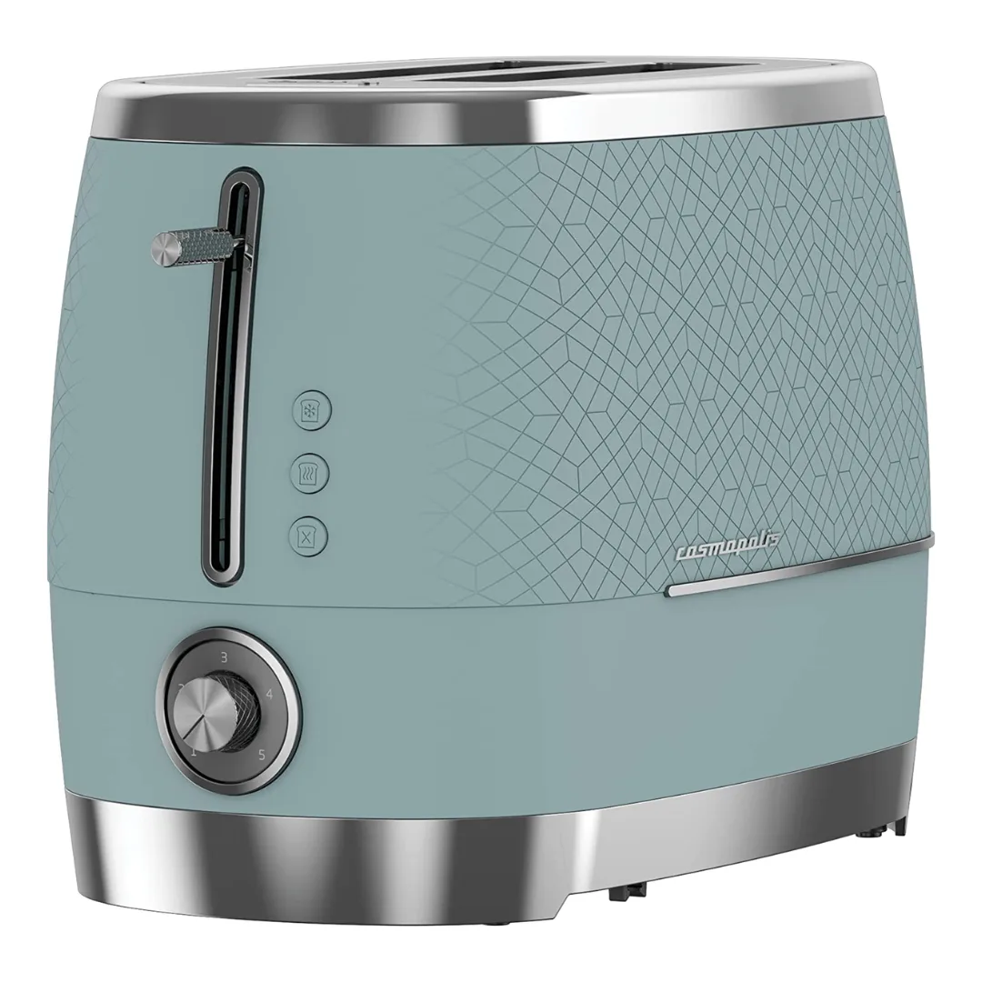 Beko Cosmopolis Retro Toaster 2-Slice Extra Wide Slot Teal TAM8202T
