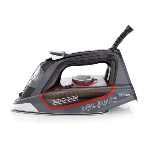 Black+Decker Steam Iron 2200W Ceramic Soleplate Self-Clean X2050-B5