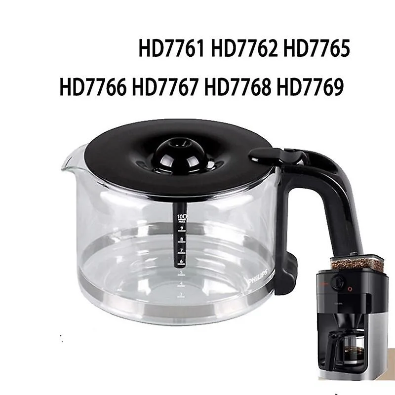 Philips Coffee Maker Glass Replacement Jug HD7762-HD7769