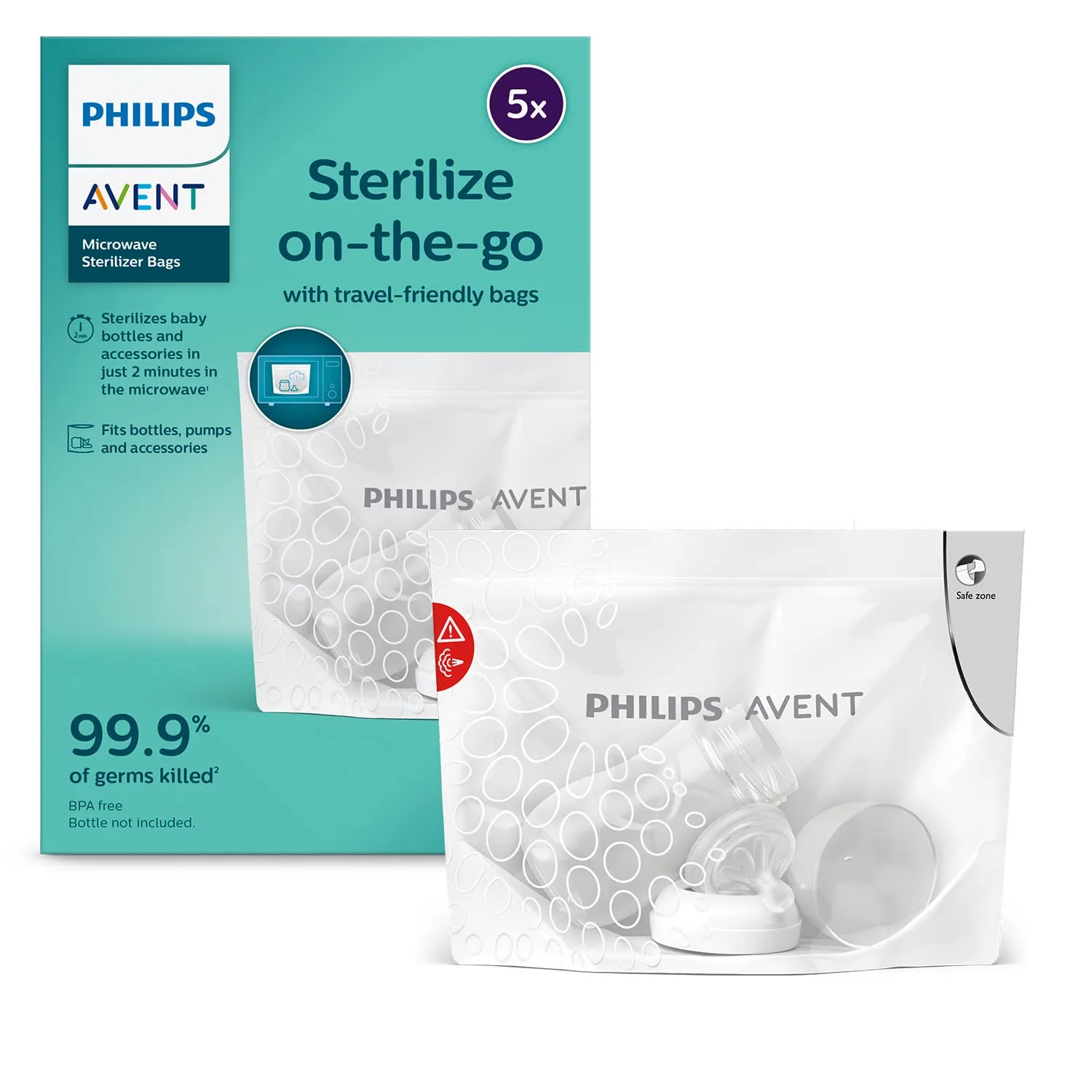 Philips Avent Microwave Steriliser Bags 5-Pack SCF297/05