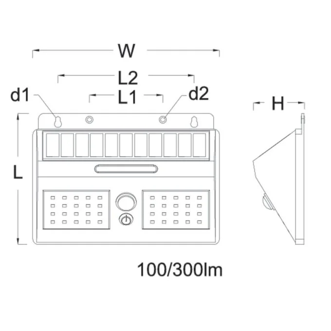 Philips SmartBright Solar Wall Light 3W 300 Lumen