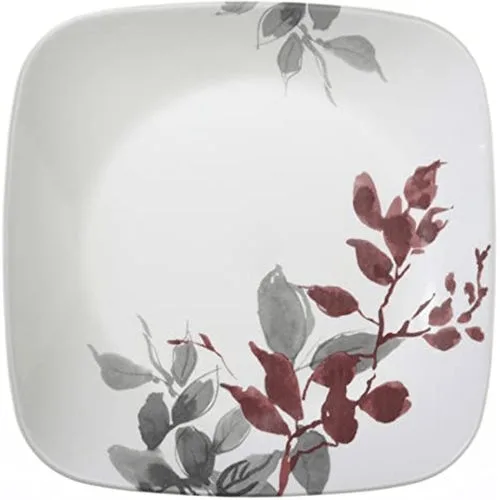 Corelle Kyoto Leaves Square Luncheon Plate - Set Of 6 - 22.9cm