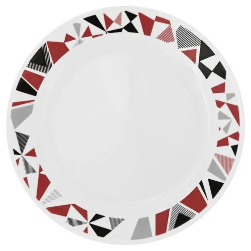 Corelle Mosaic Red Dinner Plate - Set Of 6 - 26cm