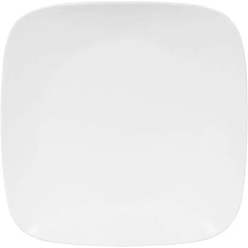 Corelle Pure White Square Dinner Plate - Set Of 6 - 26.7cm