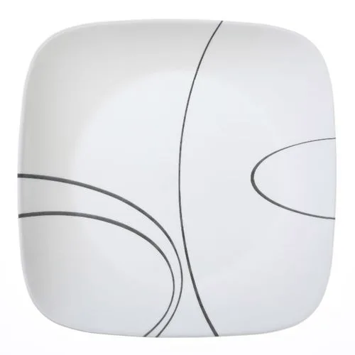 Corelle Simple Lines square Dinner Plate - Set Of 6 - 26.7cm