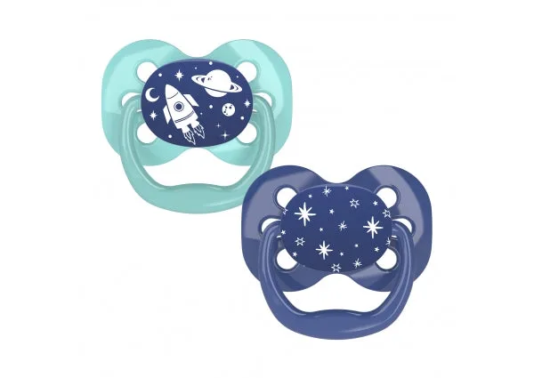 Dr Brown's Advantage Pacifier Stage 1 Blue 0–6M 2-Pack PA12002