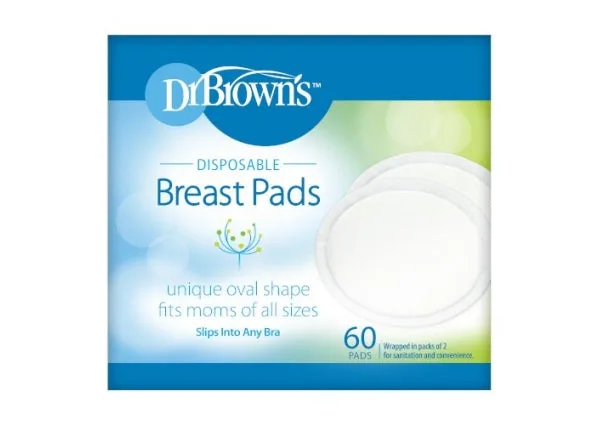Dr Brown's Disposable Nursing Breast Pads 60-Pack- S4021H