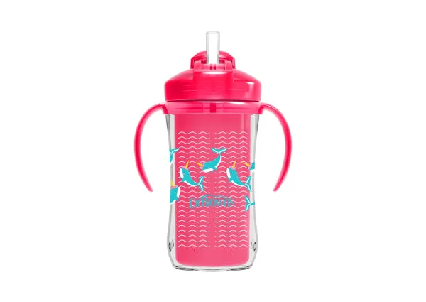Dr. Brown's 300ml Insulated Straw Cup - Pink TC01201