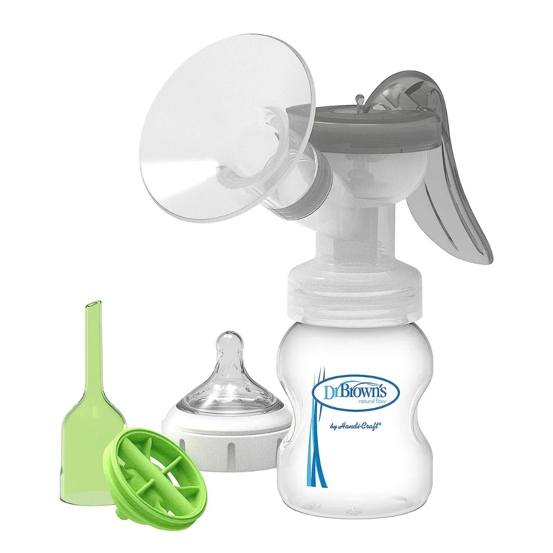 Dr. Brown's Manual Breast Pump with Soft shape Silicone Shield-BF102