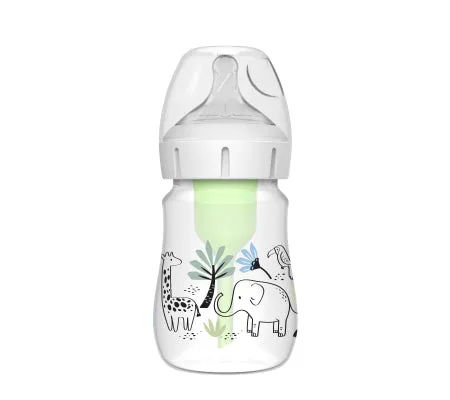Dr. Brown's Natural FlowÂ® Anti-Colic Options+â¢ Designer Edition Jungle Decorations Wide Mouth-150ml-WB51008