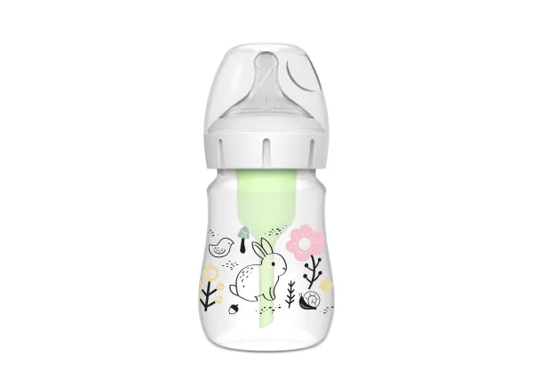 Dr. Brown's Natural FlowÂ® Anti-Colic Options+â¢ Designer Edition Jungle WOODLANDS Wide Mouth 150ML WB51009