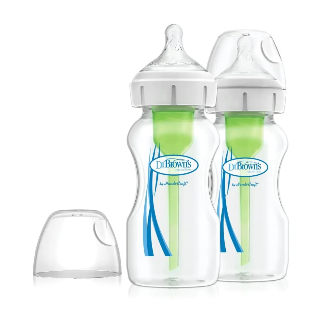Dr Brown's Options+ Baby Bottle 270ml 2-Pack Level 1 Teat WB92600