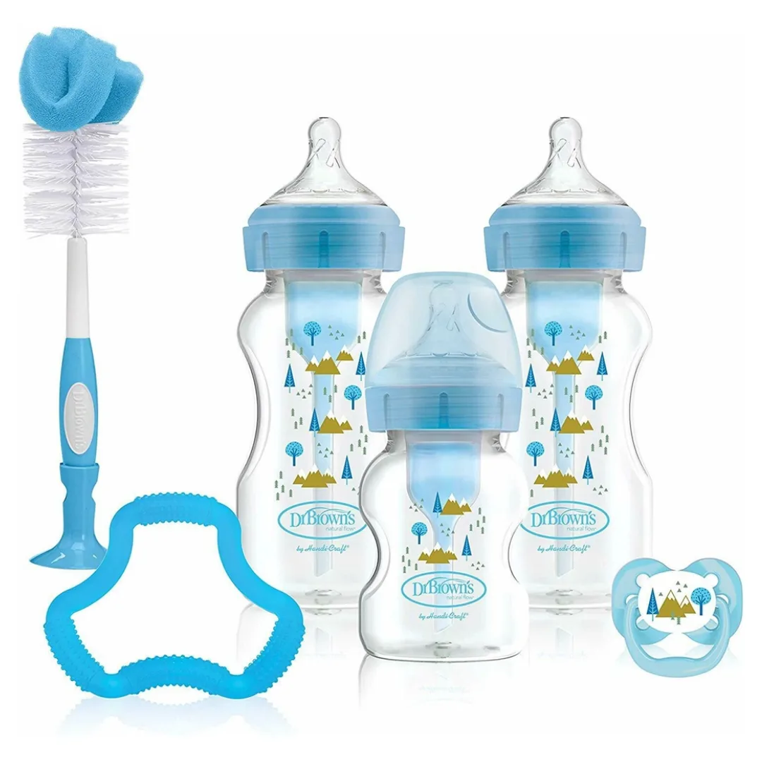 Dr. Brown's Options plus Baby Bottle Gift Set - Blue