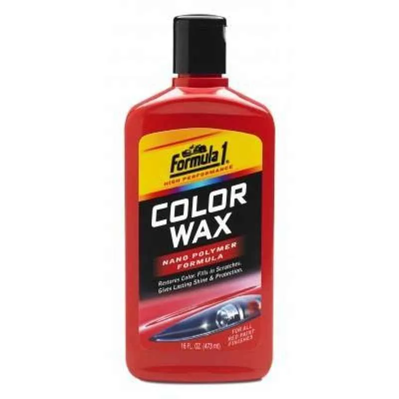 Formula 1 Red Color Car Wax Restore &amp; Protect Red Car Paint 473ml