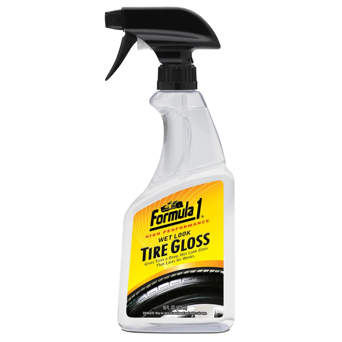 Formula 1 Wet Look Tyre Gloss 473ml Cleans Wheels &amp; Tyres