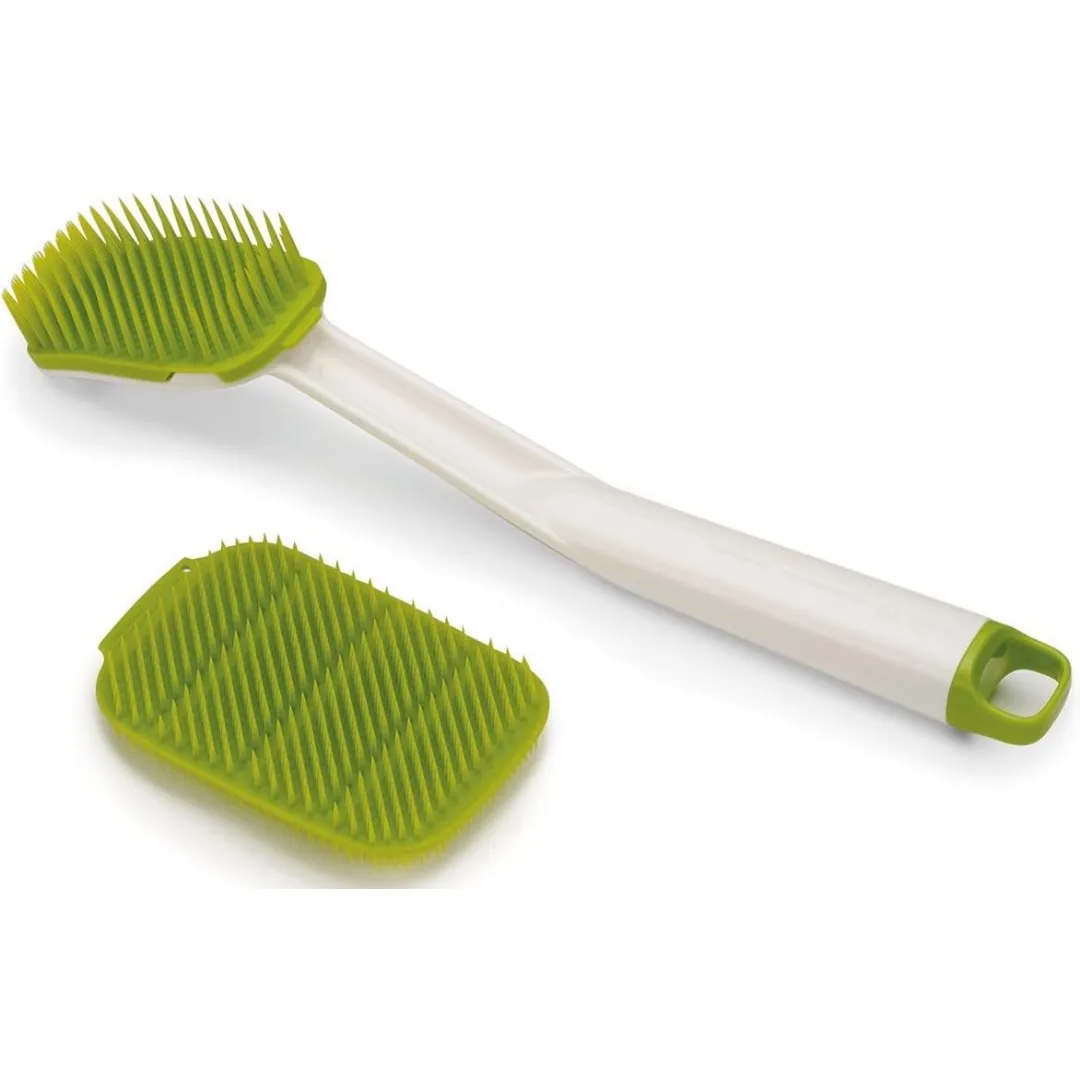 Joseph Joseph CleanTech Washing-Up Brush &amp; Scrubber Set White Green 85160