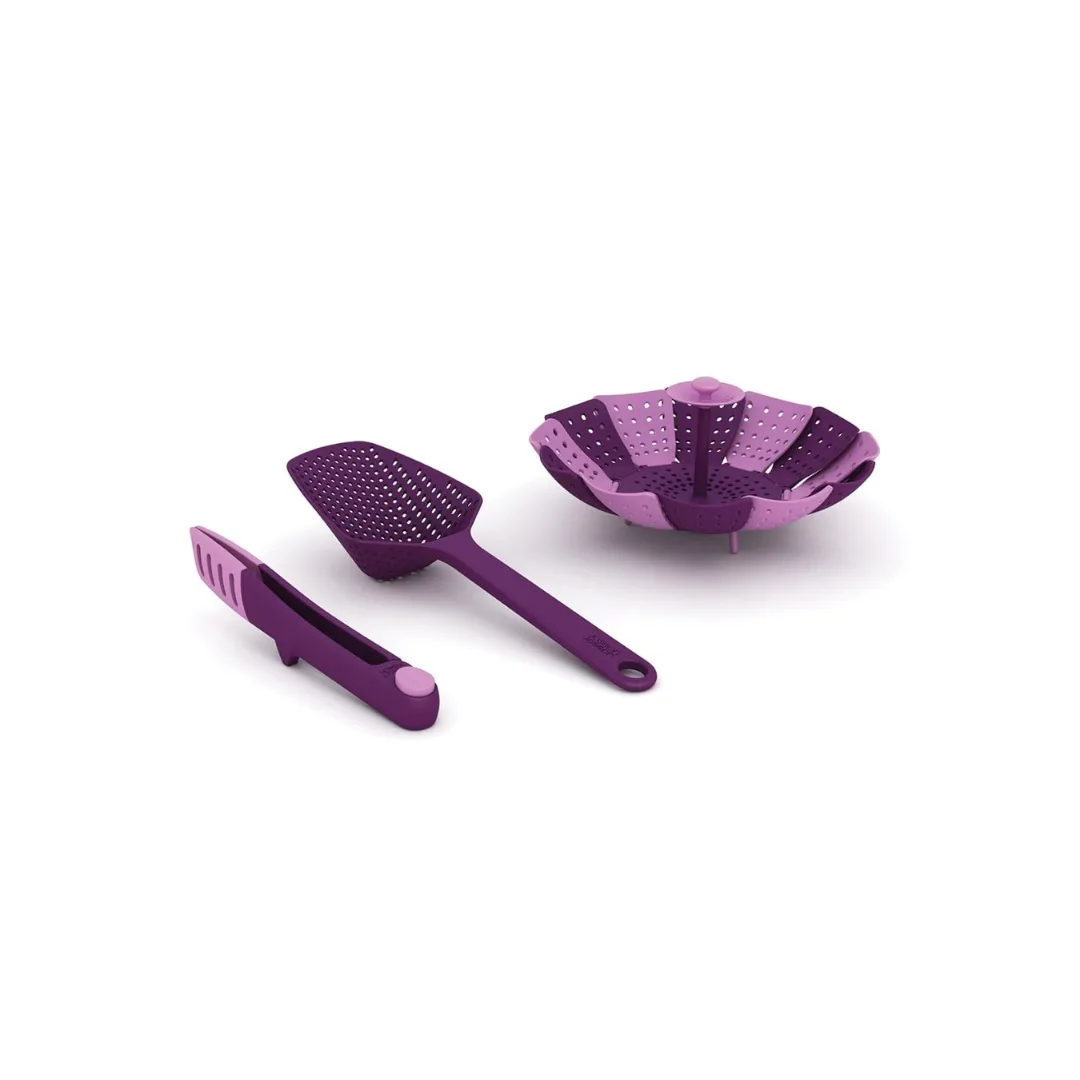 Joseph Joseph Cooking Gift Set Elevate Tongs Scoop Lotus 98157