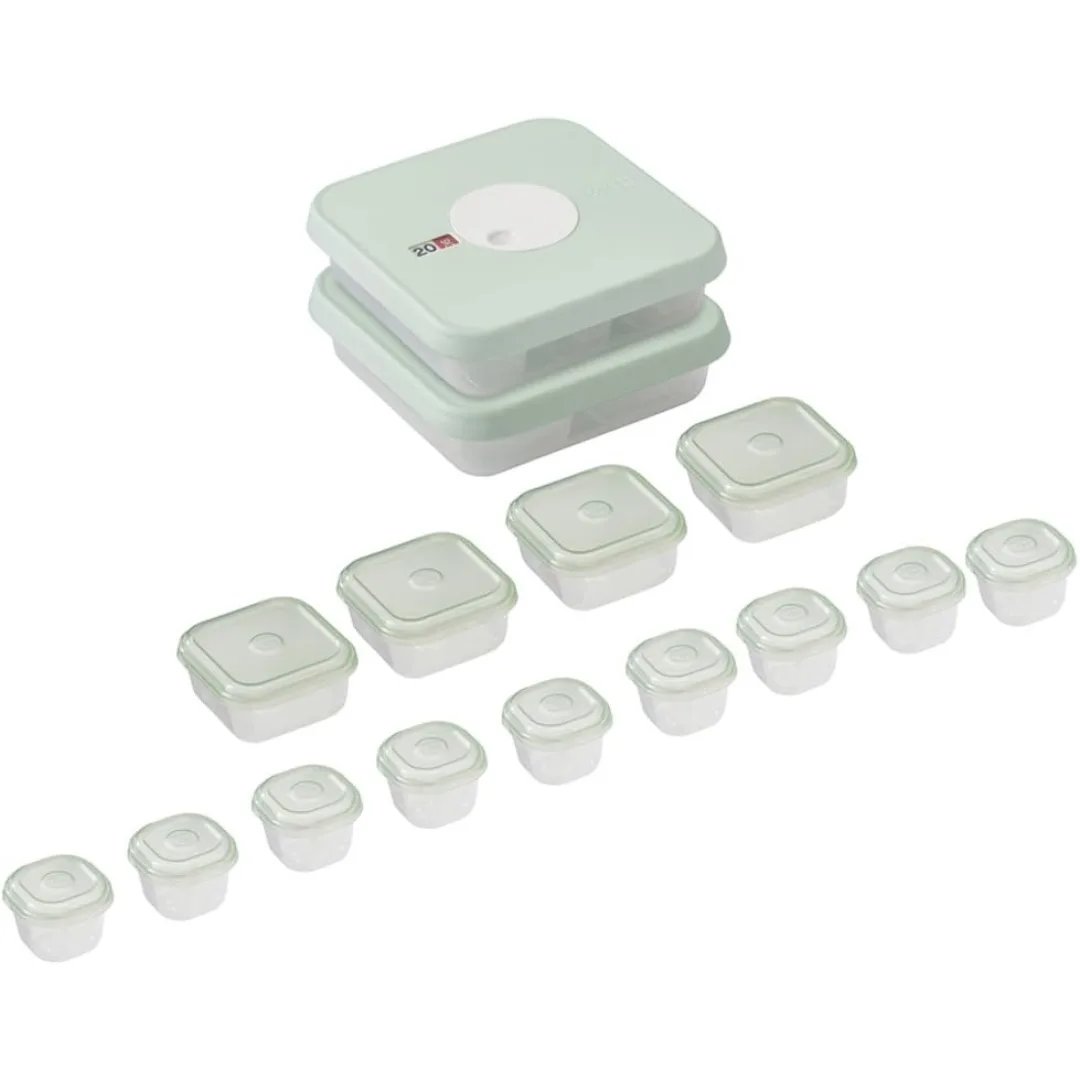Joseph Joseph Dial Storage 15-Piece Baby Food Container Set (Stages 1&2)