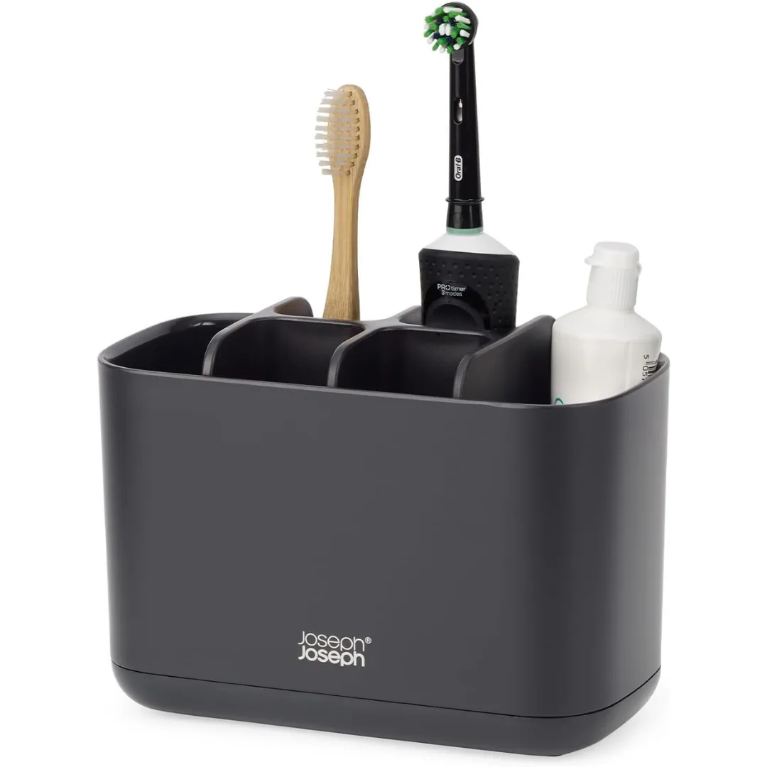 Joseph Joseph EasyStore Large Toothbrush Caddy (Black)