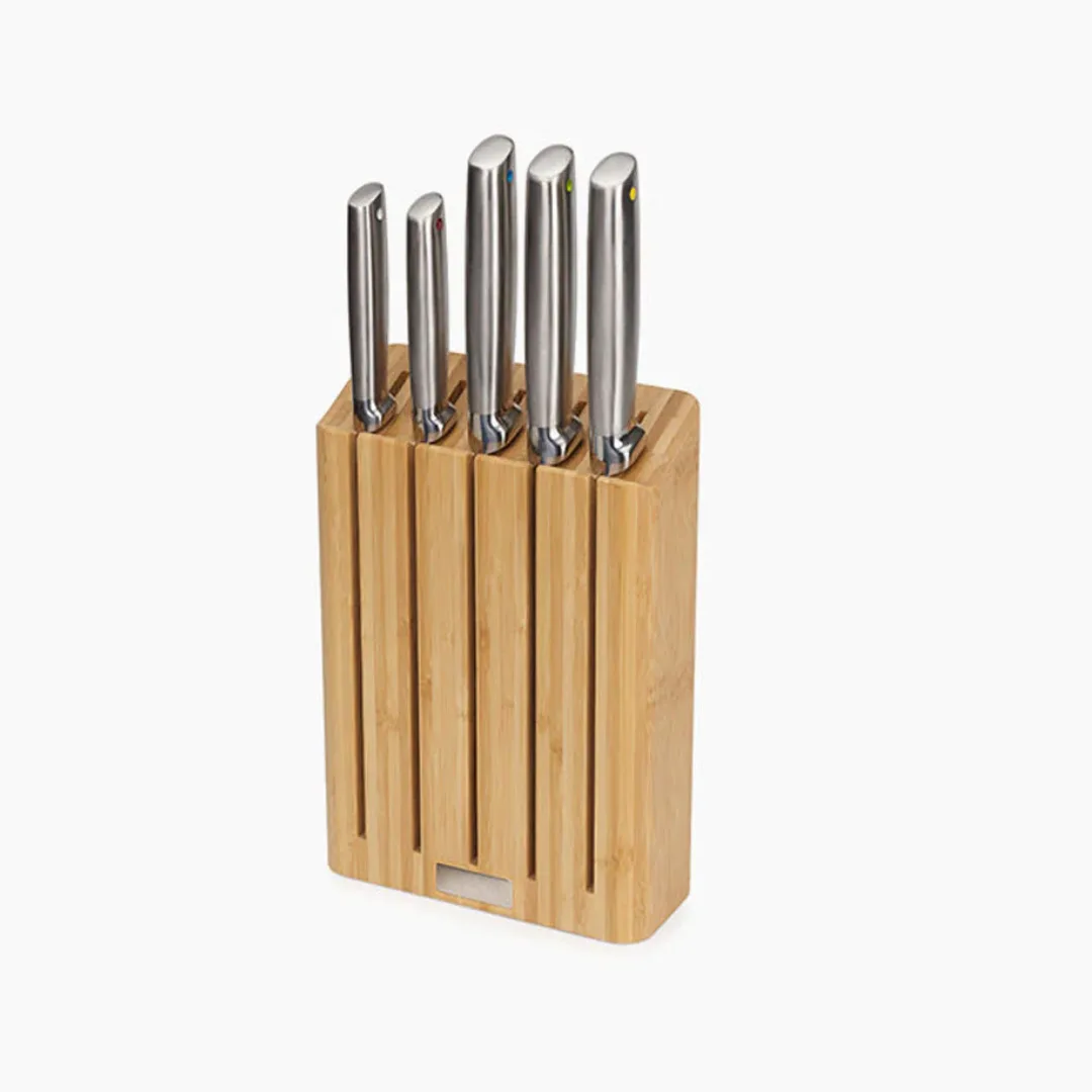 Joseph Joseph Elevate Steel Knives Bamboo 5-Piece Block Set 10564