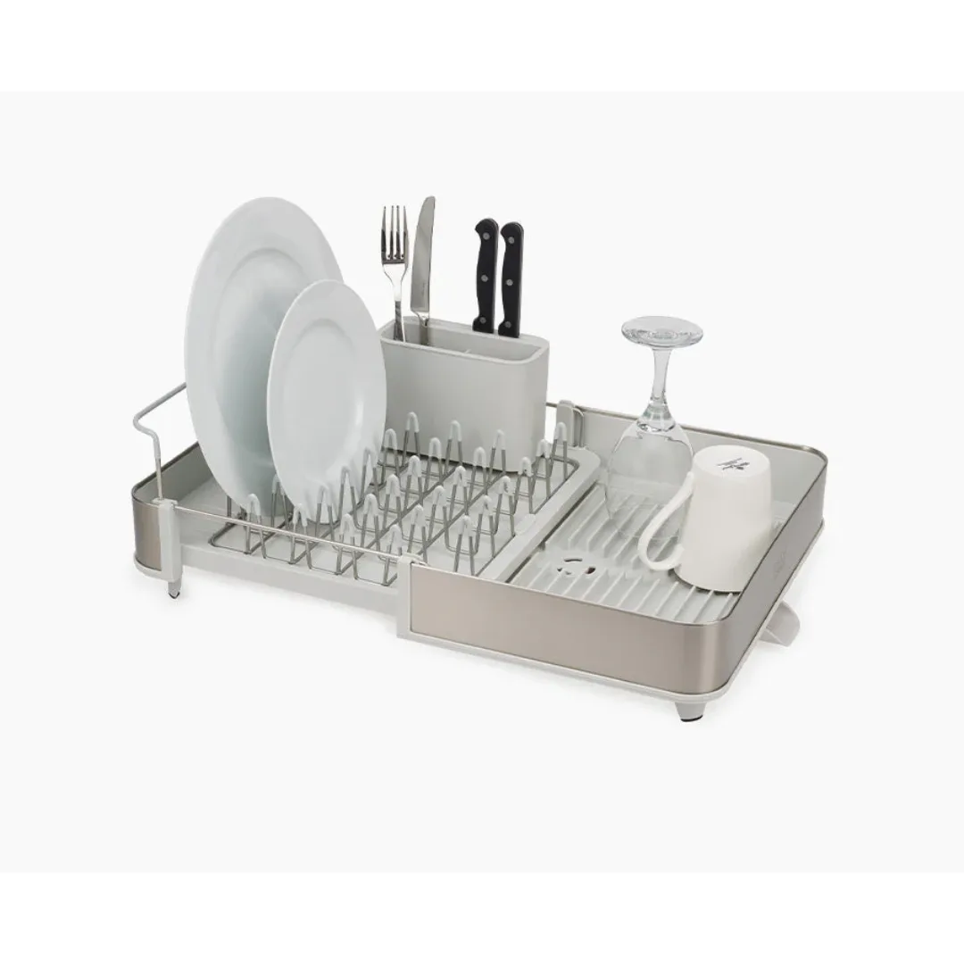 Joseph Joseph Extend Steel Dish Rack Light Stone 851692