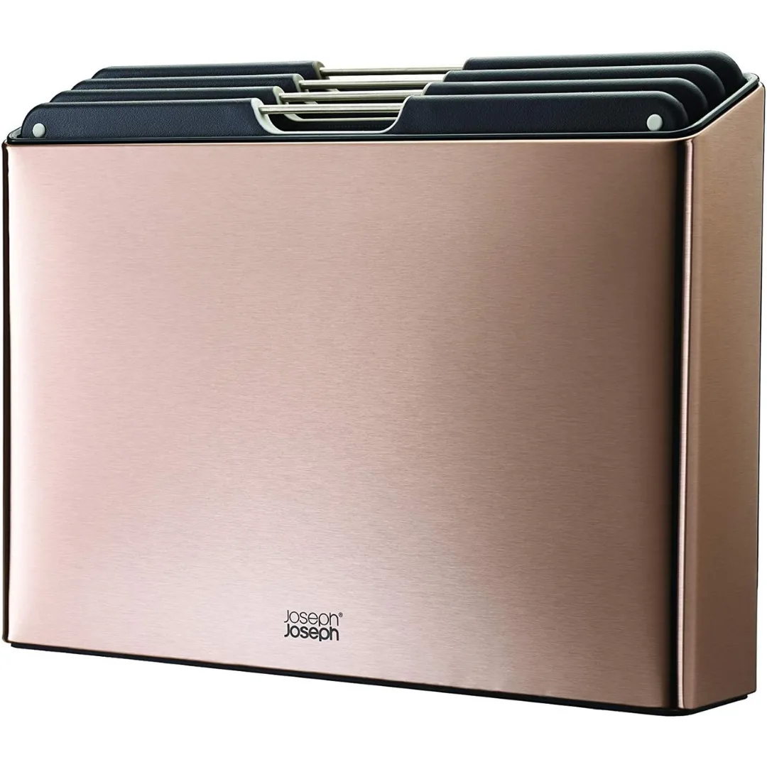 Joseph Joseph Folio Steel 4pc Board Set (R/Gold)