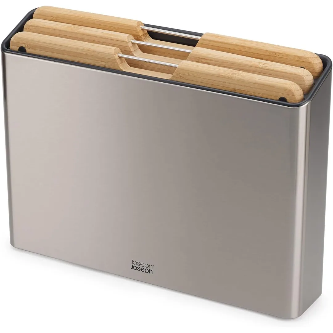 Joseph Joseph Folio Steel Bamboo 3pc Board Set (Steel)