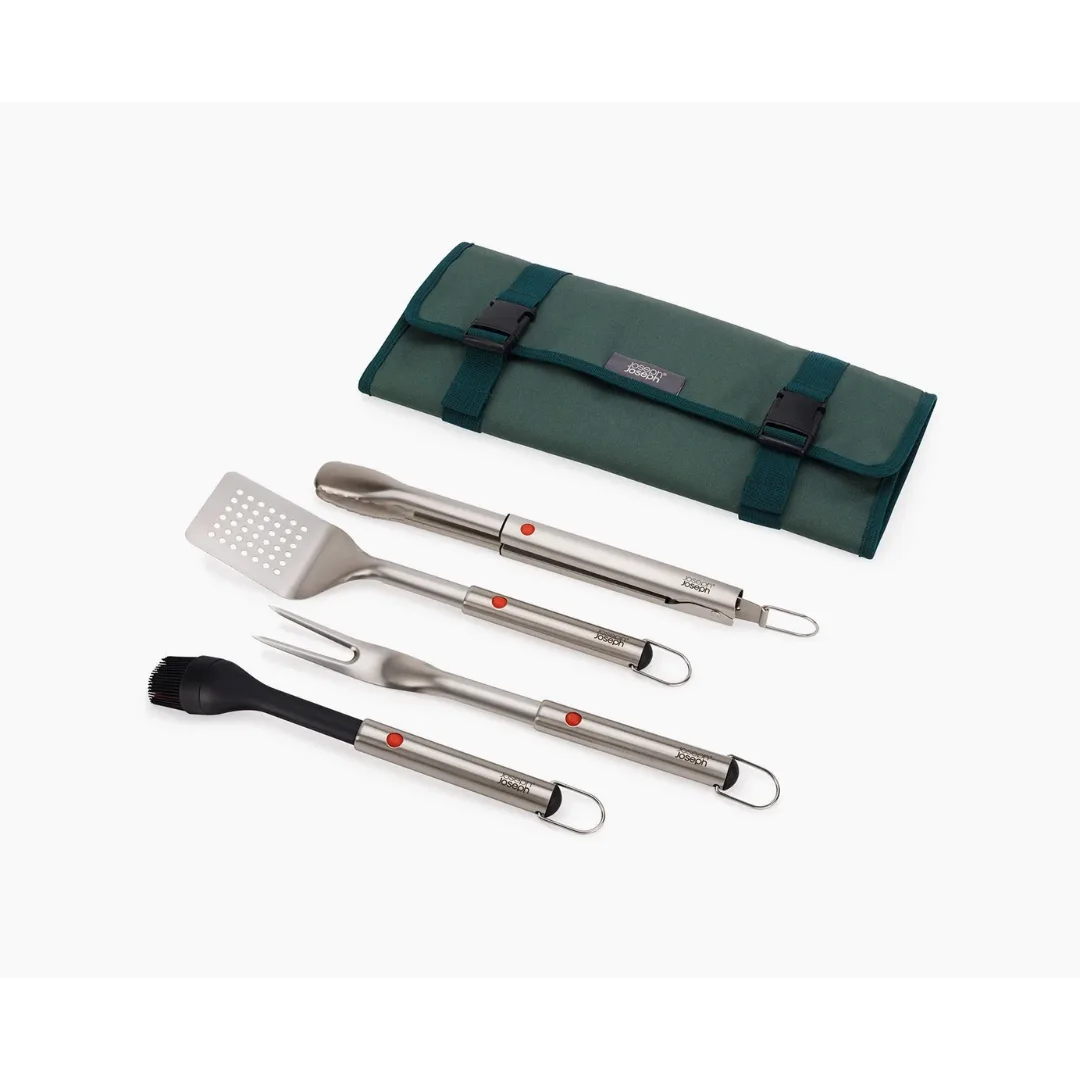 Joseph Joseph GrillOut 4-Piece BBQ Utensil Set with Case 2000001