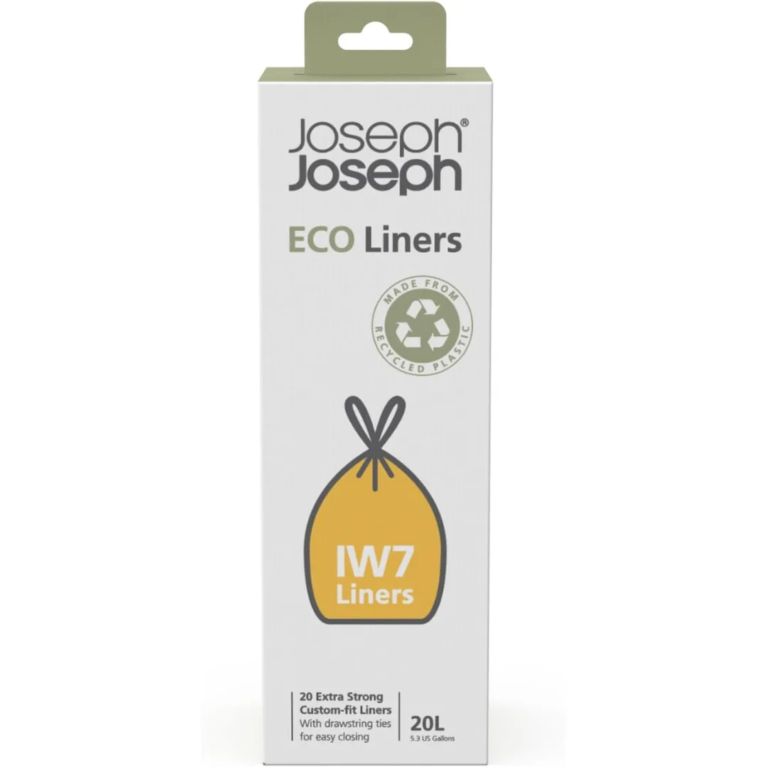 Joseph Joseph IW7 20L Eco Bin Liners 20pcs Grey 30135
