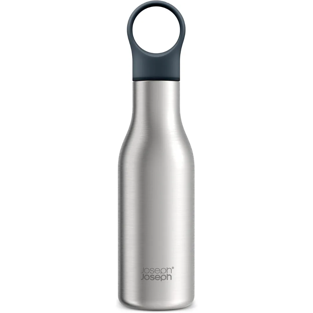 Joseph Joseph Loop Water Bottle 500Ml - [Steel/Grey]